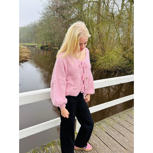 Fluffy Cardigan - Roze Fluffy Cardigan - Roze