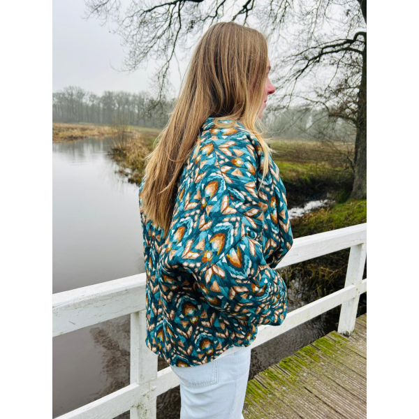 Quilted Jacket - Teal Quilted Jacket - Teal