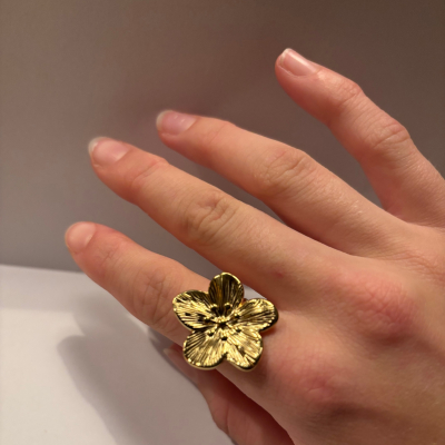 Ring - Flower - Gold