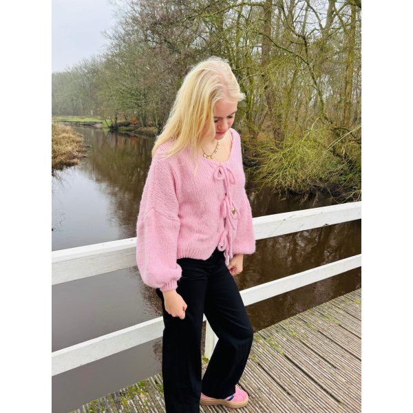 Fluffy Cardigan - Roze Fluffy Cardigan - Roze