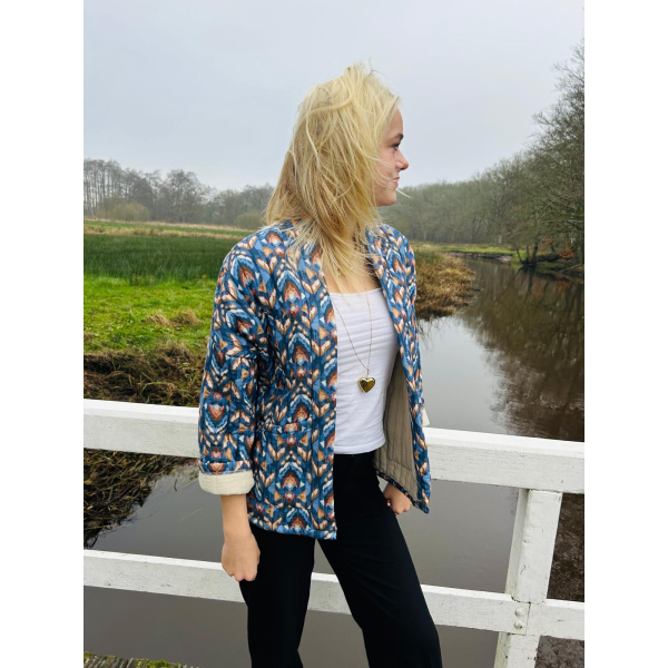 Quilted Jacket - Jeans Quilted Jacket - Jeans